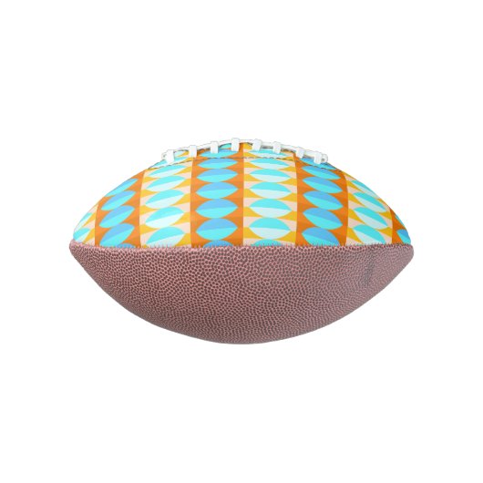 Farbenfrohe türkisblaue gelbe Farbe Football (Gedreht 90)