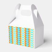 Farbenfrohe türkisblaue gelbe Farbe Geschenkschachtel (Rückseite)