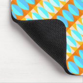 Farbenfrohe türkisblaue gelbe Farbe Mousepad (Ecke)