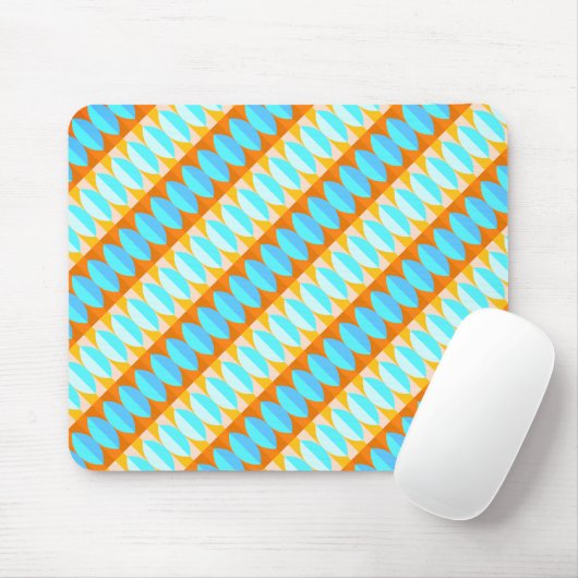 Farbenfrohe türkisblaue gelbe Farbe Mousepad (Mit Mouse)