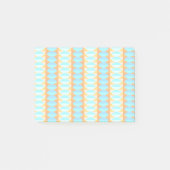 Farbenfrohe türkisblaue gelbe Farbe Post-it Klebezettel (Vorderseite)