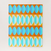 Farbenfrohe türkisblaue gelbe Farbe Puzzle (Vertikal)