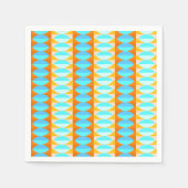 Farbenfrohe türkisblaue gelbe Farbe Serviette (Vorderseite)