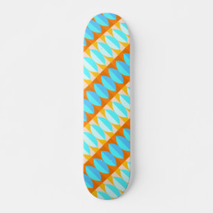Farbenfrohe türkisblaue gelbe Farbe Skateboard