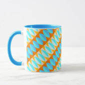 Farbenfrohe türkisblaue gelbe Farbe Tasse (Links)