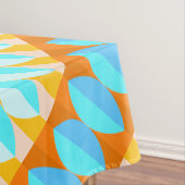 Farbenfrohe türkisblaue gelbe Farbe Tischdecke (Beispiel)