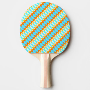 Farbenfrohe türkisblaue gelbe Farbe Tischtennis Schläger