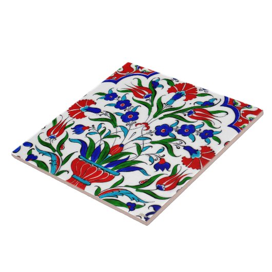 Farbenfrohe türkische Keramik Tile. Fliese (Seite)