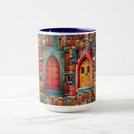 Farbenfrohe Türverkleidung für den Vater Tasse (Zentrum)