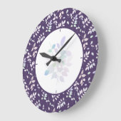 Farbenfrohe Twigs Große Wanduhr (Winkel)