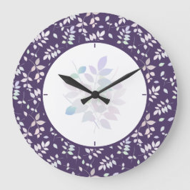 Farbenfrohe Twigs Große Wanduhr