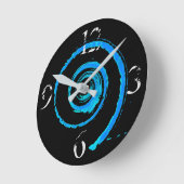 Farbenfrohe Twirbel rund Uhr (Winkel)