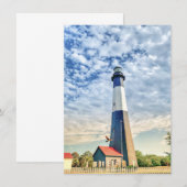 Farbenfrohe Tybee Lighthouse Souvenirkarte Dankeskarte (Vorne/Hinten)