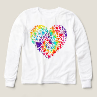 Farbenfrohe Tye Dye Stirb Krawatte Herz Valentinst