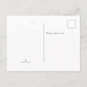 Farbenfrohe Typografie Hallo Geburtsankündigung Einladungspostkarte (Rückseite)