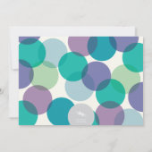 Farbenfrohe Typografie Moderne Feier einladen Einladung (Rückseite)