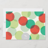 Farbenfrohe Typografie Moderne Feier einladen Einladung (Rückseite)