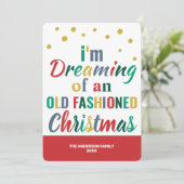 Farbenfrohe Typografie Weihnachten Auf Wiedersehen (Stehend Vorderseite)