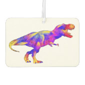 Farbenfrohe Tyrannosaurus Rex Psychedelic Dinosaur Autolufterfrischer (Rückseite)