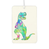 Farbenfrohe Tyrannosaurus Rex Psychedelic Dinosaur Autolufterfrischer (Vorderseite)