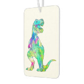 Farbenfrohe Tyrannosaurus Rex Psychedelic Dinosaur Autolufterfrischer (Links)