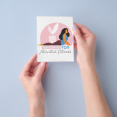 Farbenfrohe Übung für psychische Fitness Flyer (Gruppe)