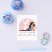 Farbenfrohe Übung für psychische Fitness Flyer (Einzeln)