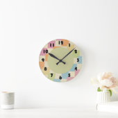 Farbenfrohe Uhr (Zuhause)