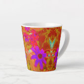 Farbenfrohe Ultra-Violet-, Magenta- und Rote Wildb Milchtasse (Rechte Ecke)