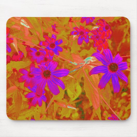 Farbenfrohe Ultra-Violet-, Magenta- und Rote Wildb Mousepad (Vorne)