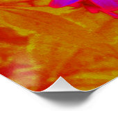 Farbenfrohe Ultra-Violet-, Magenta- und Rote Wildb Poster (Ecke)