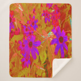 Farbenfrohe Ultra-Violet-, Magenta- und Rote Wildb Sherpadecke