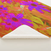 Farbenfrohe Ultra-Violet-, Magenta- und Rote Wildb Sherpadecke (3/4)