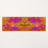 Farbenfrohe Ultra-Violet-, Magenta- und Rote Wildb Yogamatte (Vorderseite (Horizontal))