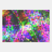 Farbenfrohe Umhüllungspapier mit Mosaikmuster 2 Geschenkpapier Set (Vorderseite)
