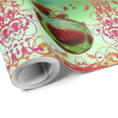 Farbenfrohe Umschlagpapier mit Herz Geschenkpapier (Rolleneckpunkt)