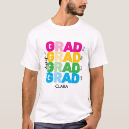 Farbenfrohe und angepasste Bezeichnung und Jahr Gr T-Shirt