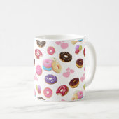 Farbenfrohe und geschmackvolle Donuts und Herz Kaffeetasse (VorderseiteRechts)