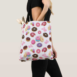 Farbenfrohe und geschmackvolle Donuts und Herz Tasche