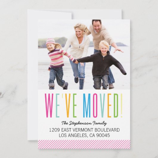 Farbenfrohe und helle Ankündigung zum Foto (Vorderseite)