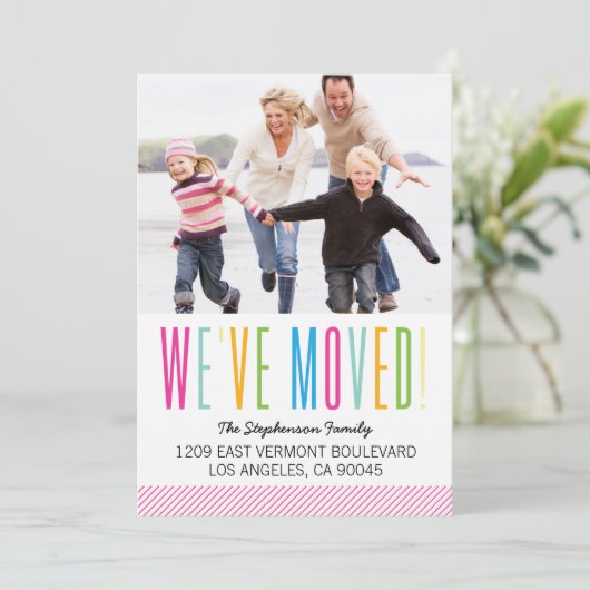 Farbenfrohe und helle Ankündigung zum Foto (Stehend Vorderseite)