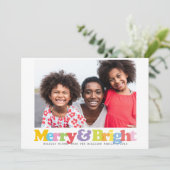 Farbenfrohe und helle Foto Weihnachten (Stehend Vorderseite)