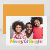 Farbenfrohe und helle Foto Weihnachten (Vorne/Hinten)