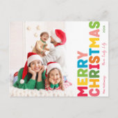 Farbenfrohe und helle frohe Weihnachten Volles Fot (Vorderseite)