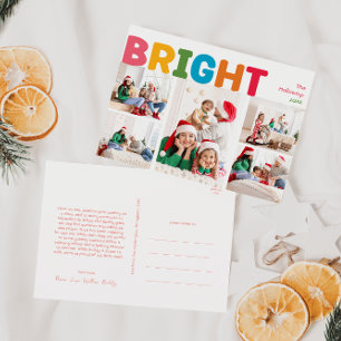 Farbenfrohe und helle Jahre im 5. Foto der Überprü Feiertagspostkarte