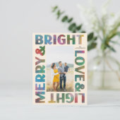 Farbenfrohe und helle Liebe und leichter Urlaub Postkarte (Stehend Vorderseite)