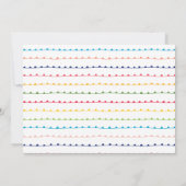 Farbenfrohe und helle Weihnachtsfeier-Party Einlad Einladung (Rückseite)