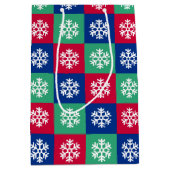 Farbenfrohe und helle Weihnachtsgeschenke Mittlere Geschenktüte (Vorderseite)