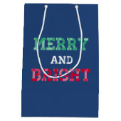 Farbenfrohe und helle Weihnachtsgeschenke Mittlere Geschenktüte (Rückseite)