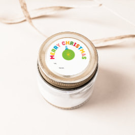 Farbenfrohe und helle Weihnachtsgeschenke Runder Aufkleber